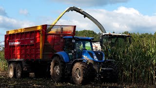 Mais 2024🌽 Claas  New Holland  John Deere  Lettink Westendorp  Mais hakselen [upl. by Haimes]