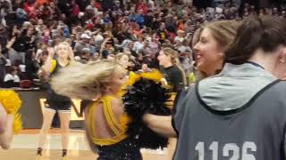 Thousands of fans watch Iowa womens basketball practice a day before national championship game [upl. by Canotas]