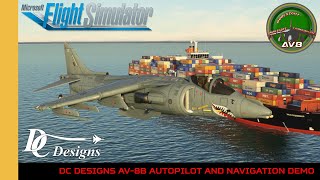 DC Designs AV8B Harrier Autopilot and Navigation Demo  MSFS  Microsoft Flight Simulator  FS2020 [upl. by Tterrab]