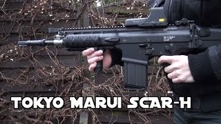 Tokyo Marui ScarH Recoil Shock  Overview amp Shooting [upl. by Ahsimik]