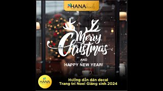 Decal Sticker Trang Trí Giáng Sinh Noel Christmas 2024 Trang Trí Cửa Kính Đề Can Dán Cao Cấp [upl. by Maharva677]