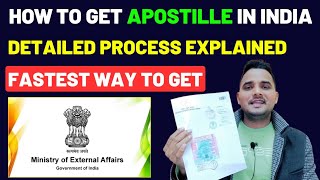 How to Get Documents Apostille in India  Apostille Process in 2023 [upl. by Ttevy503]