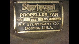 Sturtevant Size 8 Design 5 Propeller Fans  1  Road Trip and testing first fan [upl. by Elleynod]