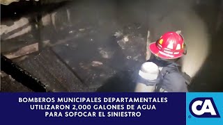 Se registró un incendio estructural de grandes proporciones en Coatepeque  Quetzaltenango [upl. by Annalise]