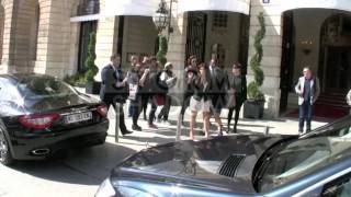 Kim Kardashian and her mother Kris shopping at Hermes in Paris [upl. by Guglielma559]