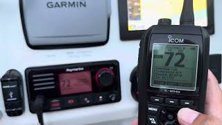 Marine VHF  Using DSC Digital Selective Calling [upl. by Ybab713]