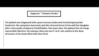 Anatomy 12 Thalamic Stroke [upl. by Analaj]