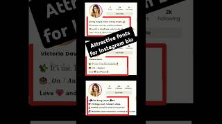 Attractive fonts for Instagram bio Fonts fontstyle instagram technology how to hindi tricks [upl. by Ahsieni488]