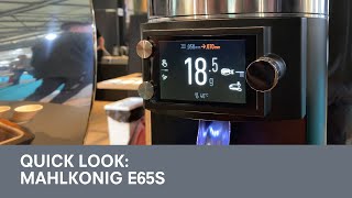 Quick Look Mahlkonig E65S gbW Espresso Grinder [upl. by Euqinmod]