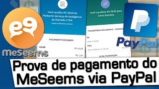 MeSeems Prova de Pagamento PayPal [upl. by Kori749]