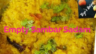 காய்கறி இல்லாத சாம்பார் சாதம் Empty sambar sadam recipe in tamil Sambar sadam in pressure cooker [upl. by Norah]