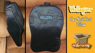 WELLGIVER Car Neck Rest Pillow unboxing and testing [upl. by Loren309]