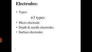 OMD551 BASICS OF BIOMEDICAL INSTRUMENTATIONUNIT1ELECTODE TYPESPART 1 [upl. by Yanarp36]