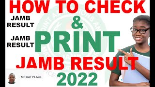 How To Check and print Jamb Result 2022 on Phone amp PC [upl. by Ylrbmik]