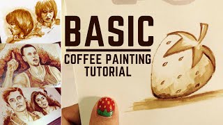 Basic Coffee Painting Tutorial by Tita April [upl. by Lauri]