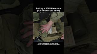 Packing a WWII Haversack I hate this [upl. by Aleahc]