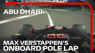 Max Verstappens Pole Lap  2020 Abu Dhabi Grand Prix  Pirelli [upl. by Akir]