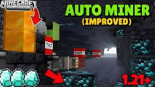 diamond mining machine minecraft 121 bedrock  diamond mining machine 121 [upl. by Perron]