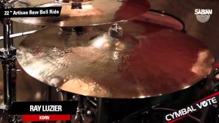 CYMBAL VOTE  Ray Luzier Demos the 22quot Artisan Raw Bell Ride [upl. by Rawden154]