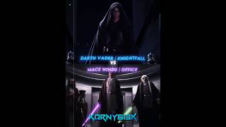 Rage Amped Luke vs Knightfall Vader Canon  battle shorts starwars [upl. by Yznel]