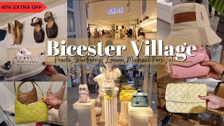 Bicester Village Luxury Outlet Shopping 2024  Extra 40 off at Burberry  YSL Loewe MK Prada [upl. by Naret868]