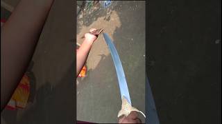 Talwar 🗡 restoration shorts talwar katana sword diy shrap blacksmith knifeskills [upl. by Aitnuahs441]