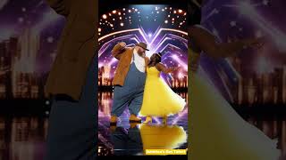 The fat guys positive energy on the AGT stage dance talent [upl. by Gnurt]