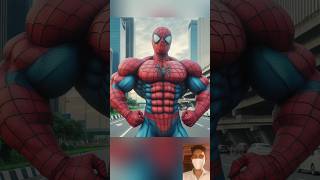 kiski body best hai 🤯 spiderman vs venom vs captain America 😎viralshortsaiavengers [upl. by Ayhtin767]