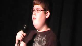 video fail Kid doing Slipknot  Psychosocial at High School talent show [upl. by Allicserp]