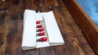 HOW TO MAKE A NOSEW CANVAS TOOL ROLL Quick Cheap and DIY [upl. by Eekaz]