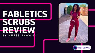 Fabletics Scrubs Review By Nurse Shawny Best Scrubs For Nurses [upl. by Aemat274]