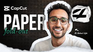 EASIEST How to Edit like Ali Abdaal in CapCut  Paper FoldOut Effect Tutorial [upl. by Hampton668]