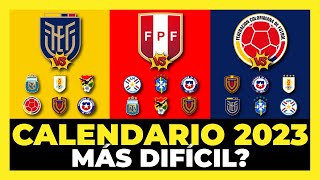 Análisis Qué selección tiene el Calendario 2023 más difícil Eliminatorias Sudamericanas 2026🏆 [upl. by Evelyn]