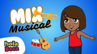 Mix MUSICAL  Canciones Infantiles  hola Beca [upl. by Dennet]