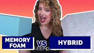 Memory Foam Vs Hybrid  Which Mattress Is Right For You [upl. by Horwitz856]