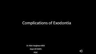 Complications of Exodontia [upl. by Seed596]