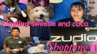 Meeting sweety and coco🐶 shopping vlog [upl. by Malone]