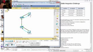 1313 Packet Tracer Skills Integration Challenge [upl. by Zetnahs]