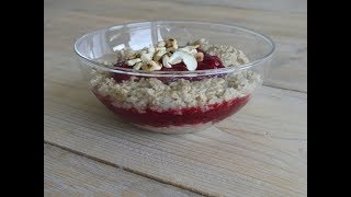 glutenfreies hafer himbeer porridge [upl. by Diandre]