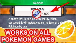 How to get 900 RARE CANDY in all Pokemon Games in Citra [upl. by Ames]