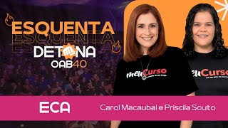 ESQUENTA ECA  Carol Macaubal e Priscila Souto [upl. by Ave]