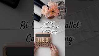 Sept 2024  Biweekly Wallet Cash Stuffing 🤎 [upl. by Alue449]