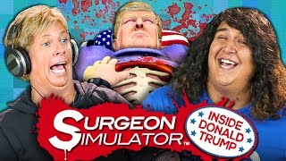 DONALD TRUMP GAME  Surgeon Simulator DLC Adults React Gaming [upl. by Japheth557]