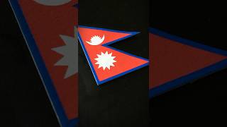 NEPAL 🇳🇵 Flag Drawing nepal asia posca flagdrawing [upl. by Adallard]