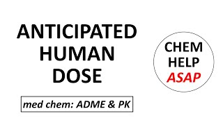 estimating anticipated human dose for a preclinical drug [upl. by Lumbard]