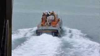 RNLI Lifeboat Launch Bembridge Isle of Wight July 2011 [upl. by Eiraminot952]