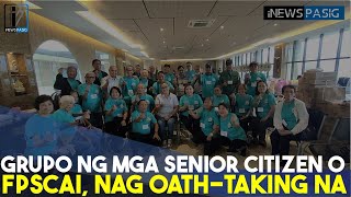 Oathtaking ng mga presidente ng grupo ng Senior Citizen isinagawa sa opisina ng SGC  iNews Pasig [upl. by Wardieu]