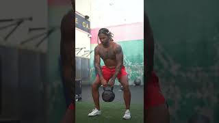 Goblet Clean Thrusters 🔥 kettlebellexercises [upl. by Olimreh]