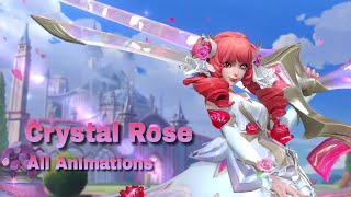 NEW Crystal Rose All Animations  Intros Idles etc  Wild Rift [upl. by Gabbi]