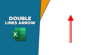 How to create double lines arrow in Excel [upl. by Atinev]